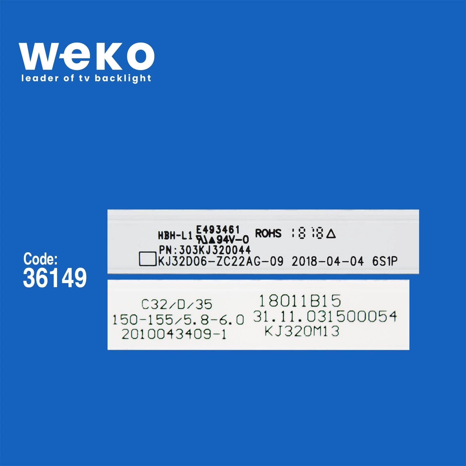 Nikai NTV3200SLED3 32'' inç 2 Adet Tv Led Bar - küçük görsel 2