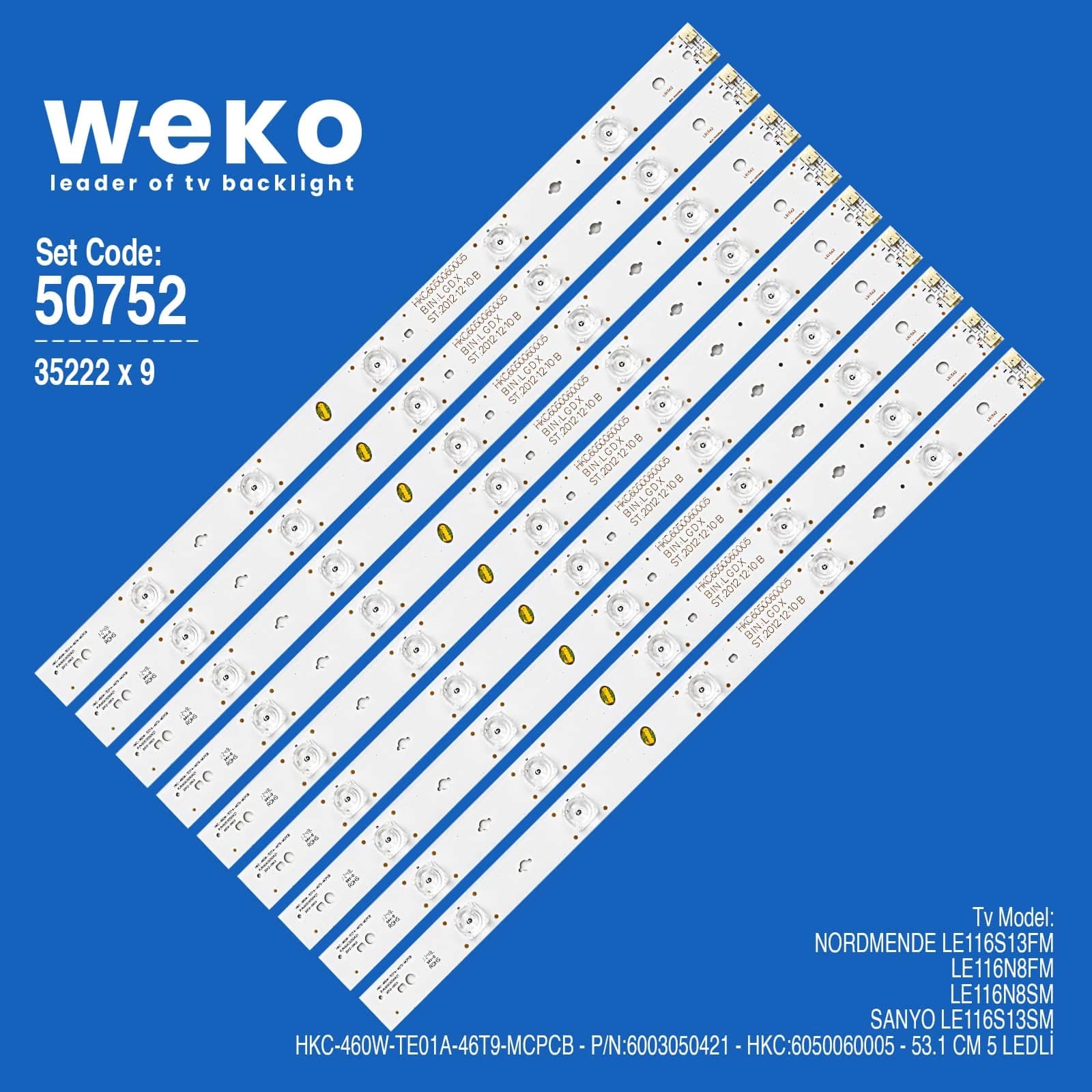 Nordmende LE116N8SM 46'' inç 9 Adet Tv Led Bar - Seyyar Elektronik