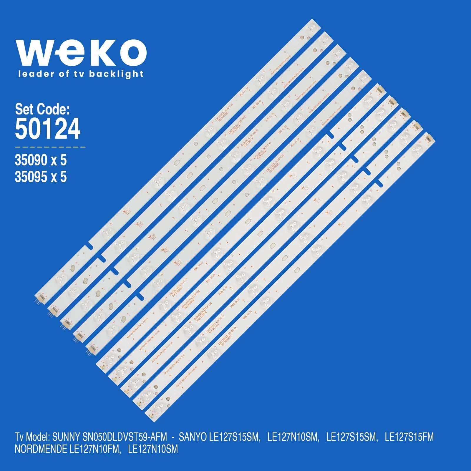 Nordmende LE127N10SM 50'' inç 10 Adet Tv Led Bar - Seyyar Elektronik