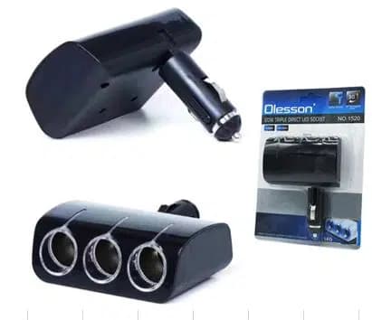 Olesson 1520 12-24V 120W 3'lü Araç Çakmak Çoklayıcı - Seyyar Elektronik