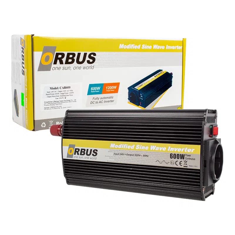 Orbus 600W 24V Modified Sinus İnvertör - küçük görsel 3