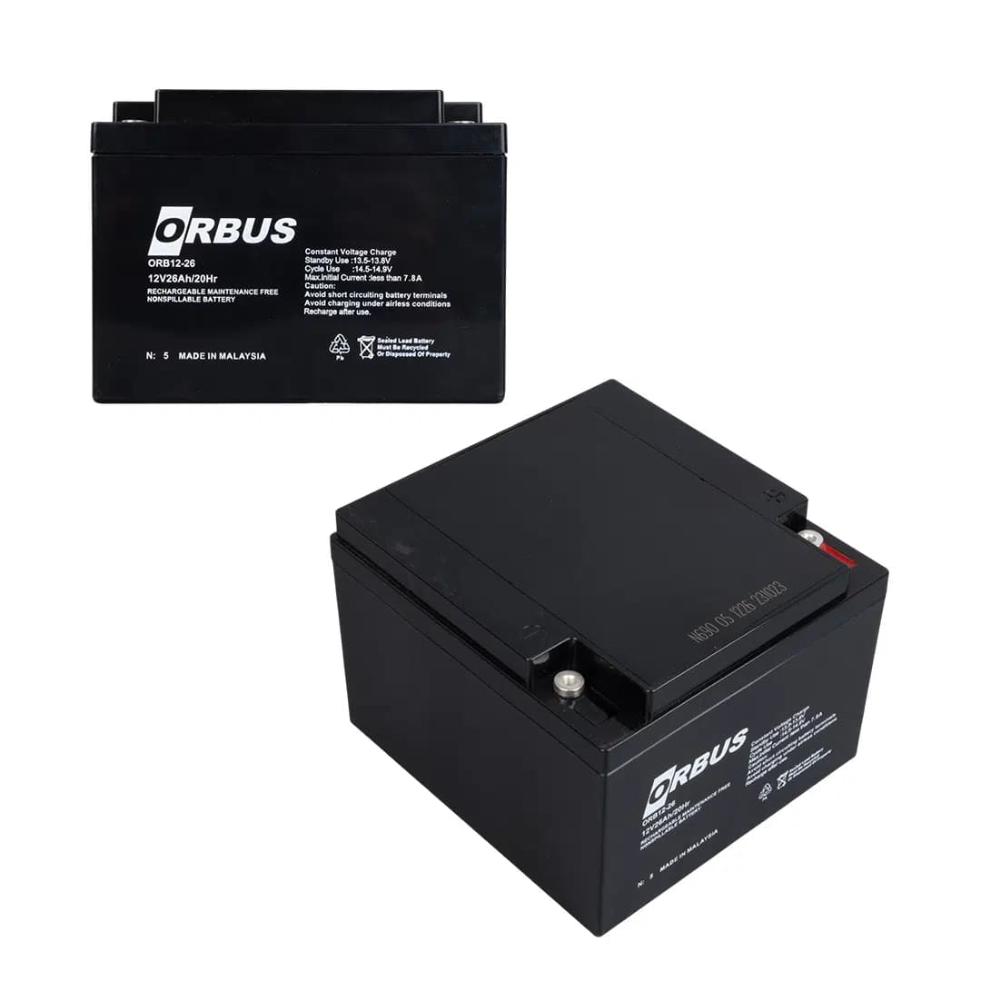 Orbus ORB12-26 12V 26A Kuru Akü (176 X 166 X 125Mm) (8Kg) - Seyyar Elektronik