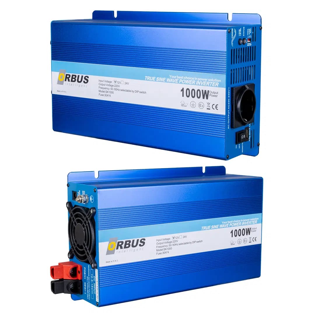 Orbus OTS1000W 12 Volt 1000 Watt Tam Sinüs İnvertör - küçük görsel 3