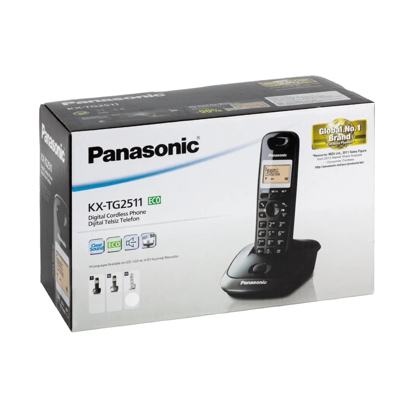 Panasonic KX-TG2511 Beyaz Dect Telsiz Telefon - küçük görsel 3