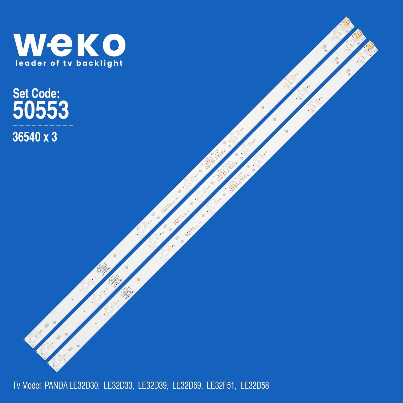 Panda LE32D39 32'' inç 3 Adet Tv Led Bar - küçük görsel 1