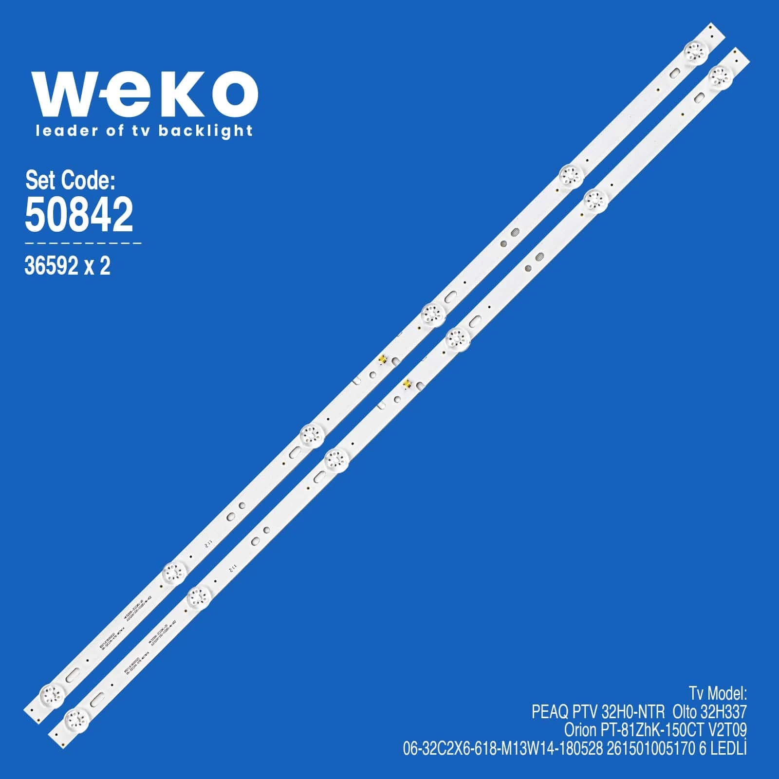 Peaq Ptv 32H0-NTR 32'' inç 2 Adet Tv Led Bar - Seyyar Elektronik