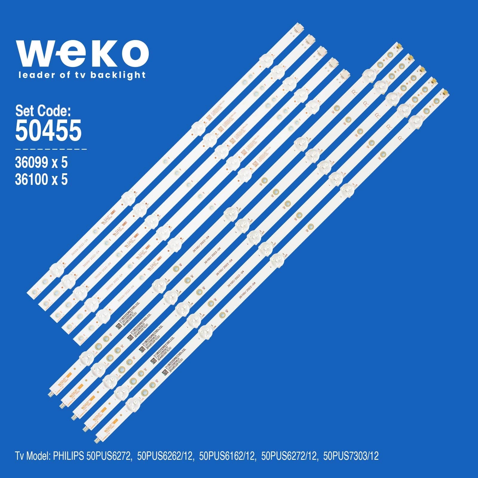 Philips 50PUS7303/12 50'' inç 10 Adet Tv Led Bar - Seyyar Elektronik