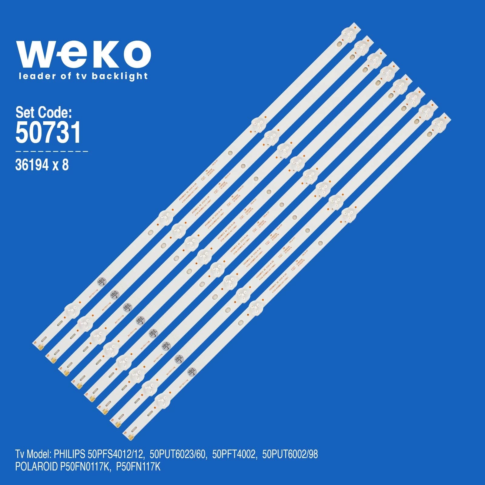 Polaroid P50FN0117K 50'' inç 8 Adet Tv Led Bar - Seyyar Elektronik