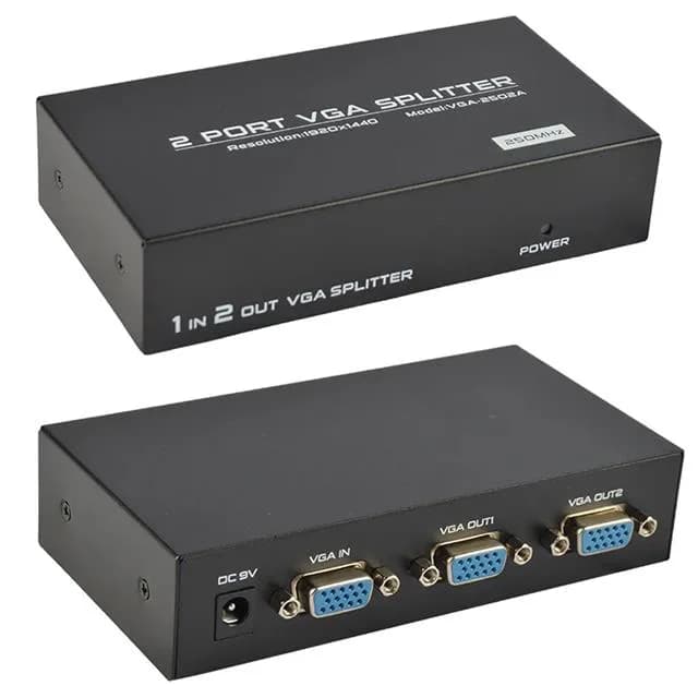Powermaster 2 Port 250 Mhz Vga Splitter Dağıtıcı - küçük görsel 4