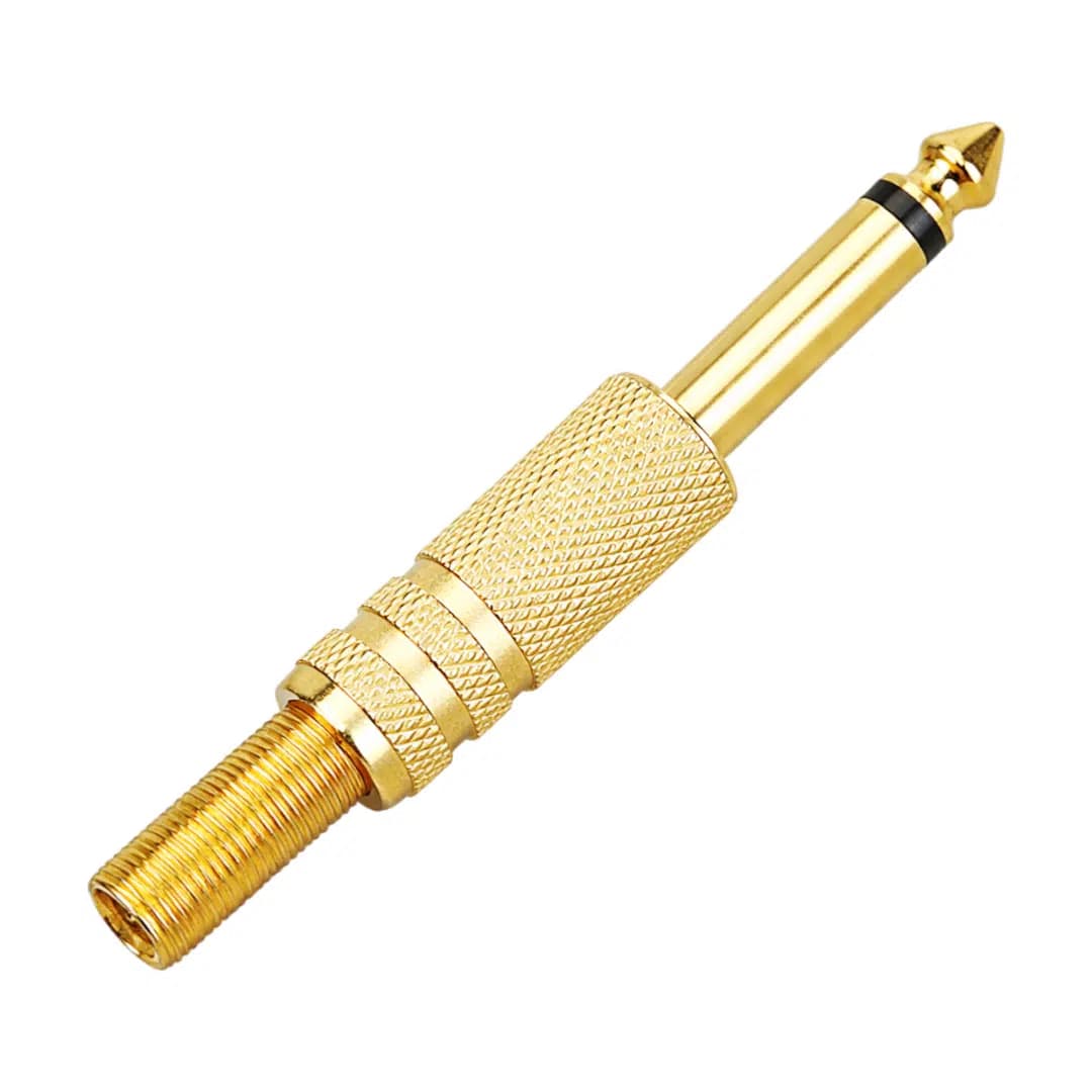Powermaster 3.5 Mm Mono Gold Metal Jack Fiş - küçük görsel 2