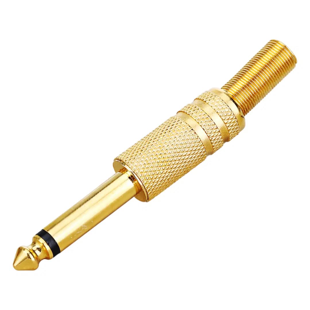 Powermaster 3.5 Mm Mono Gold Metal Jack Fiş - küçük görsel 3