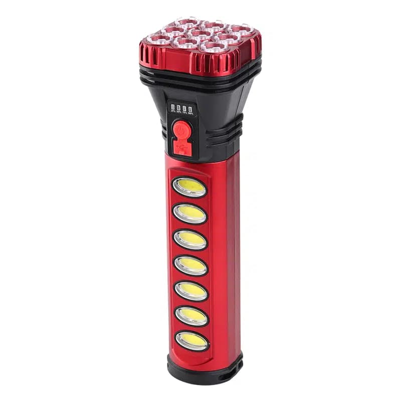 Powermaster HB-707-2 9+4 Ledli Solar + Şarjlı El Feneri - Seyyar Elektronik