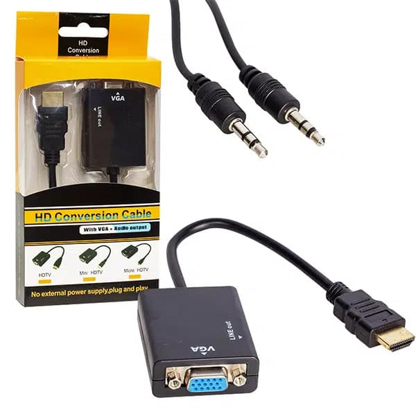 Powermaster HDMI To Vga+Audio Çevirici - küçük görsel 2