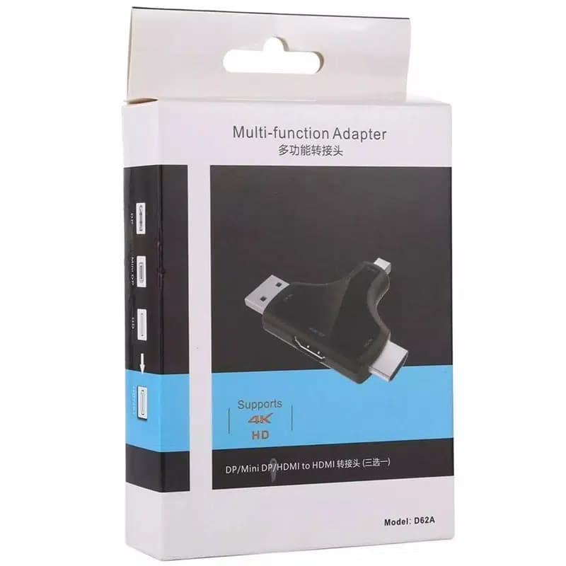 Powermaster Mini DP+DP+HDMI To HDMI 4K Çevirici - küçük görsel 3