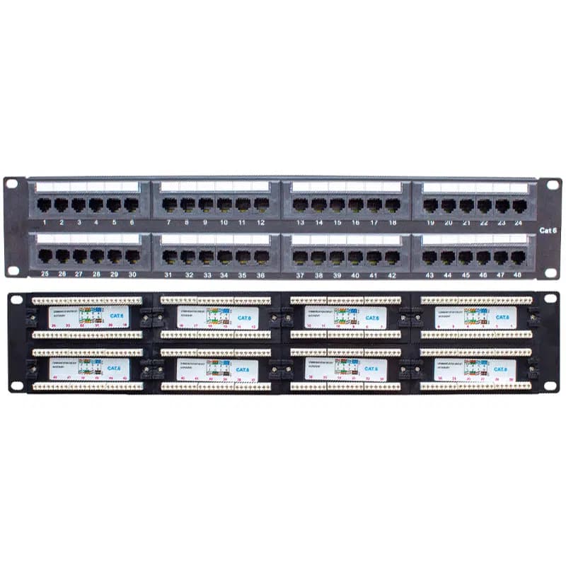 Powermaster PM-18501 48 Port UTP CAT6 Patch Panel - küçük görsel 1