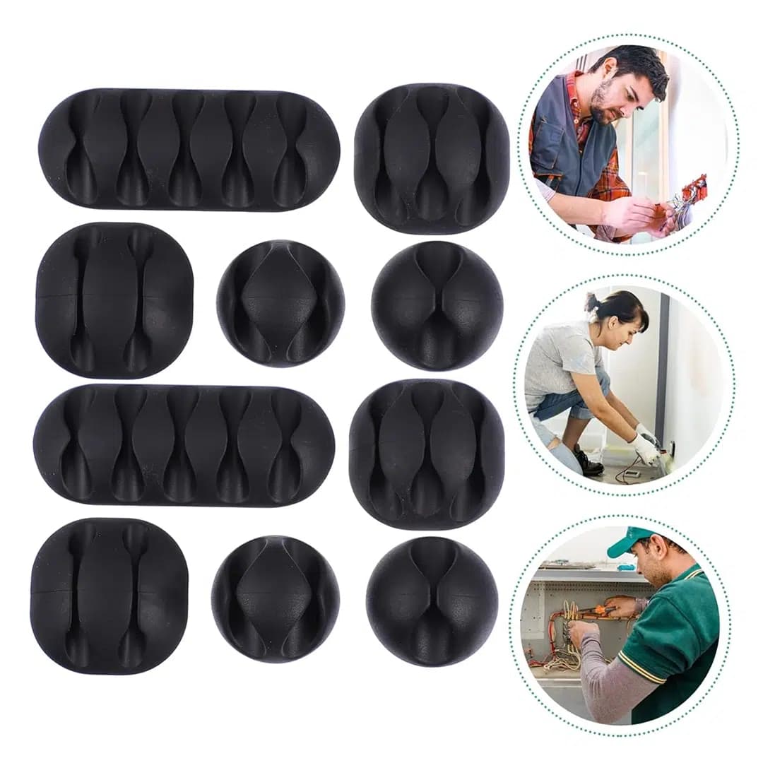 PowerMaster PM-22778 10'lu Kablo Düzenleyici Klips - Seyyar Elektronik