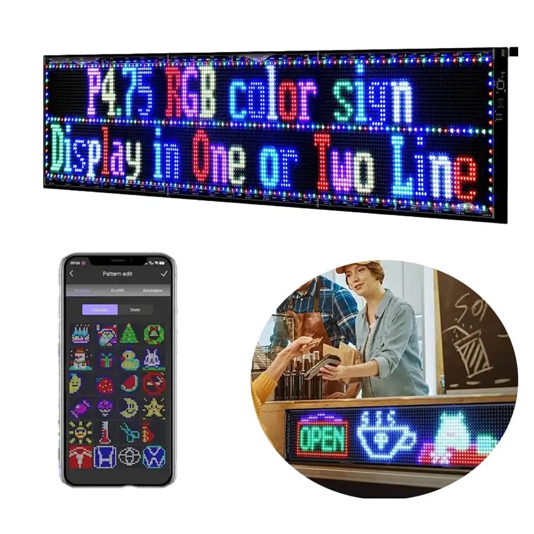 Powermaster PM-23829 23,2x102cm Kayan Yazı Led Tabela - Seyyar Elektronik