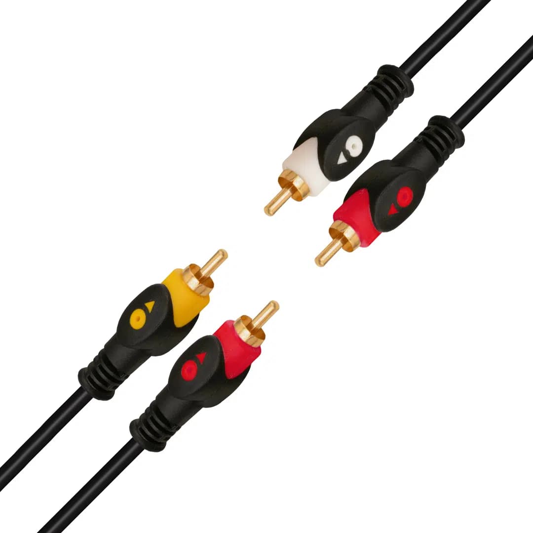 PowerMaster PM-7774 2RCA-2RCA Gold 1.5 Metre Kablo - Seyyar Elektronik