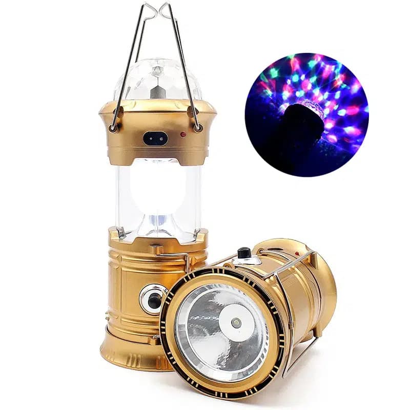 Powermaster SX-6805 Renkli Şarjlı Kamp Lambası - Seyyar Elektronik