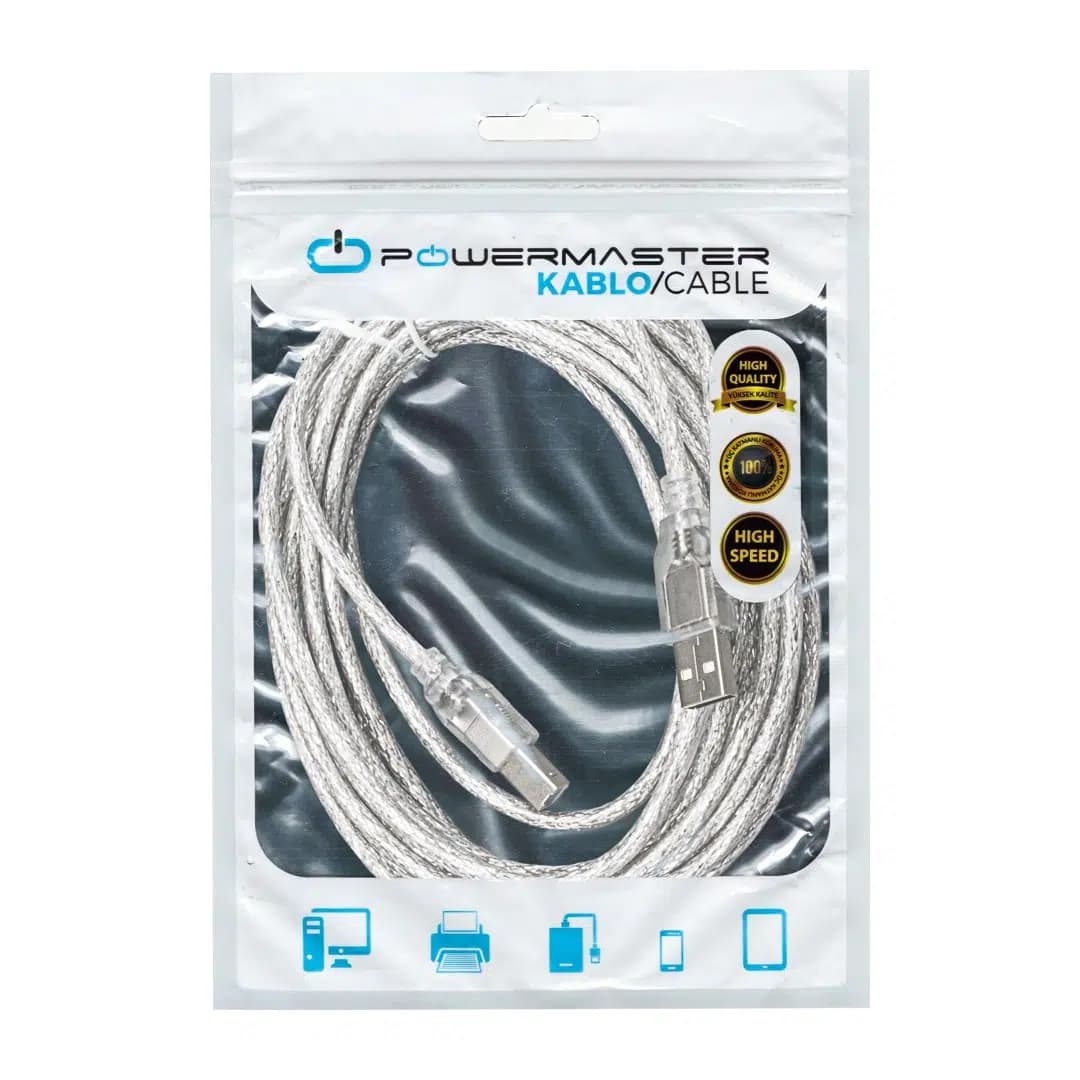 PowerMaster USB 2.0 Yazıcı Kablosu 5 Metre - küçük görsel 2