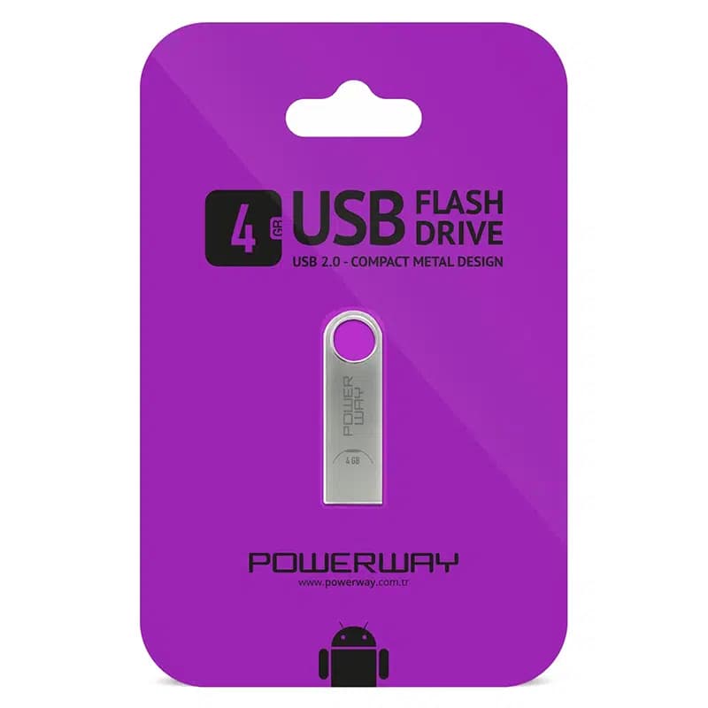 Powerway 4 Gb Metal Usb Flash Bellek - Seyyar Elektronik