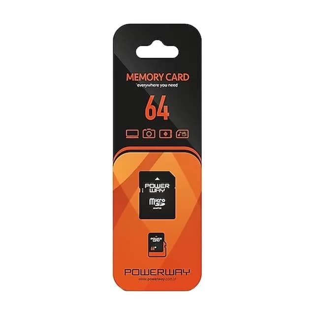 Powerway PWR-64 64GB Micro SD Hafıza Kartı - küçük görsel 2