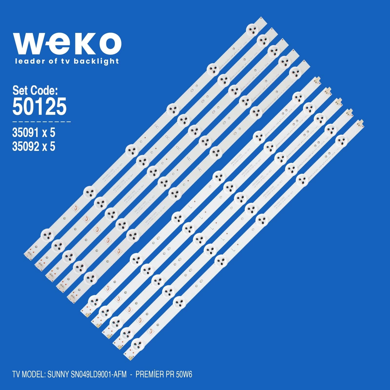 Premier PR 50W6 49'' inç 10 Adet Tv Led Bar - Seyyar Elektronik