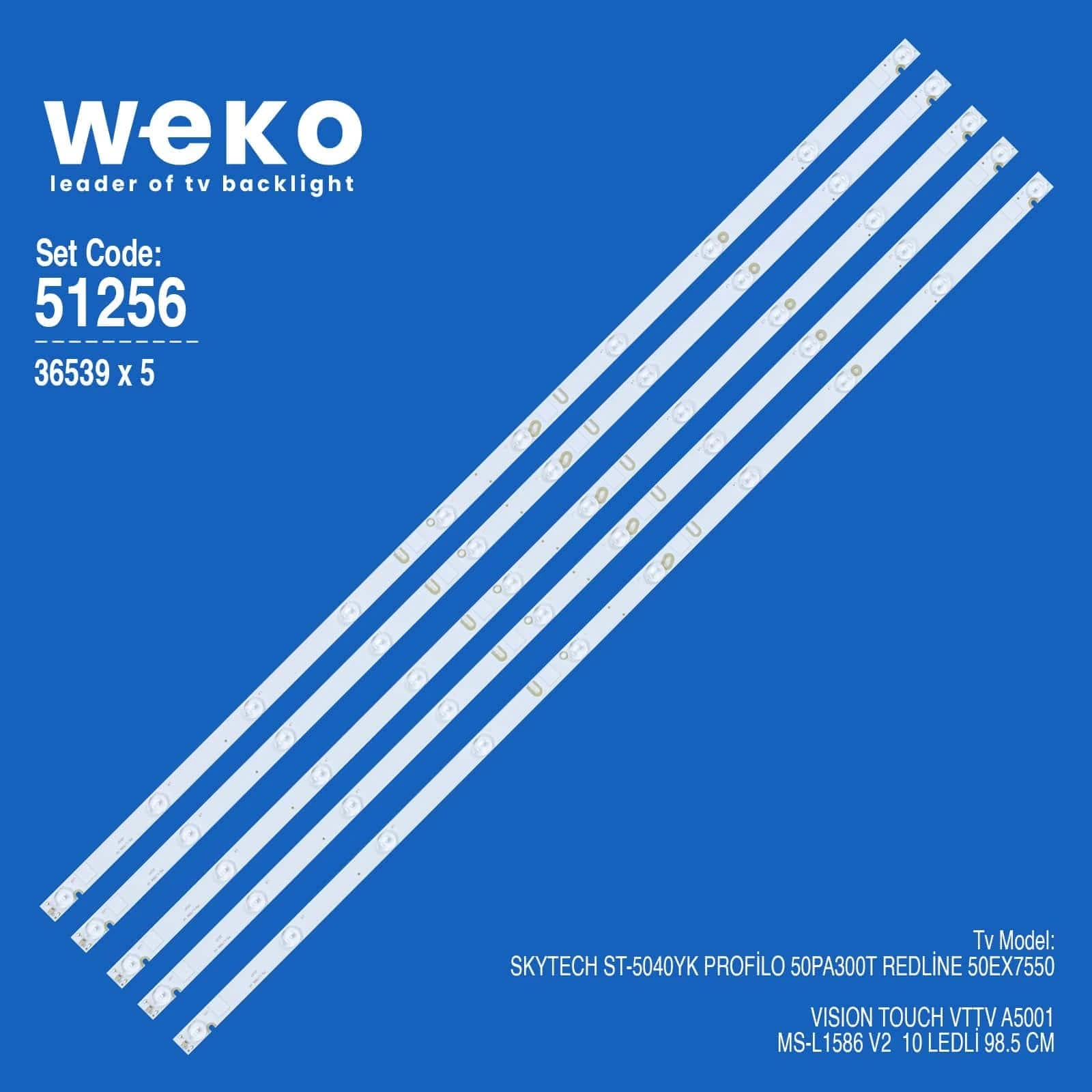 Profilo 50PA300T 50'' 5 Adet Tv Led Bar - Seyyar Elektronik