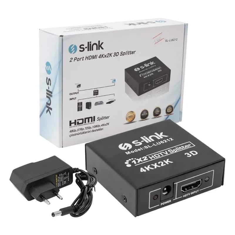 S-Link SL-LU6212 2 Port 4K-2K HDMI Dağıtıcı - küçük görsel 3
