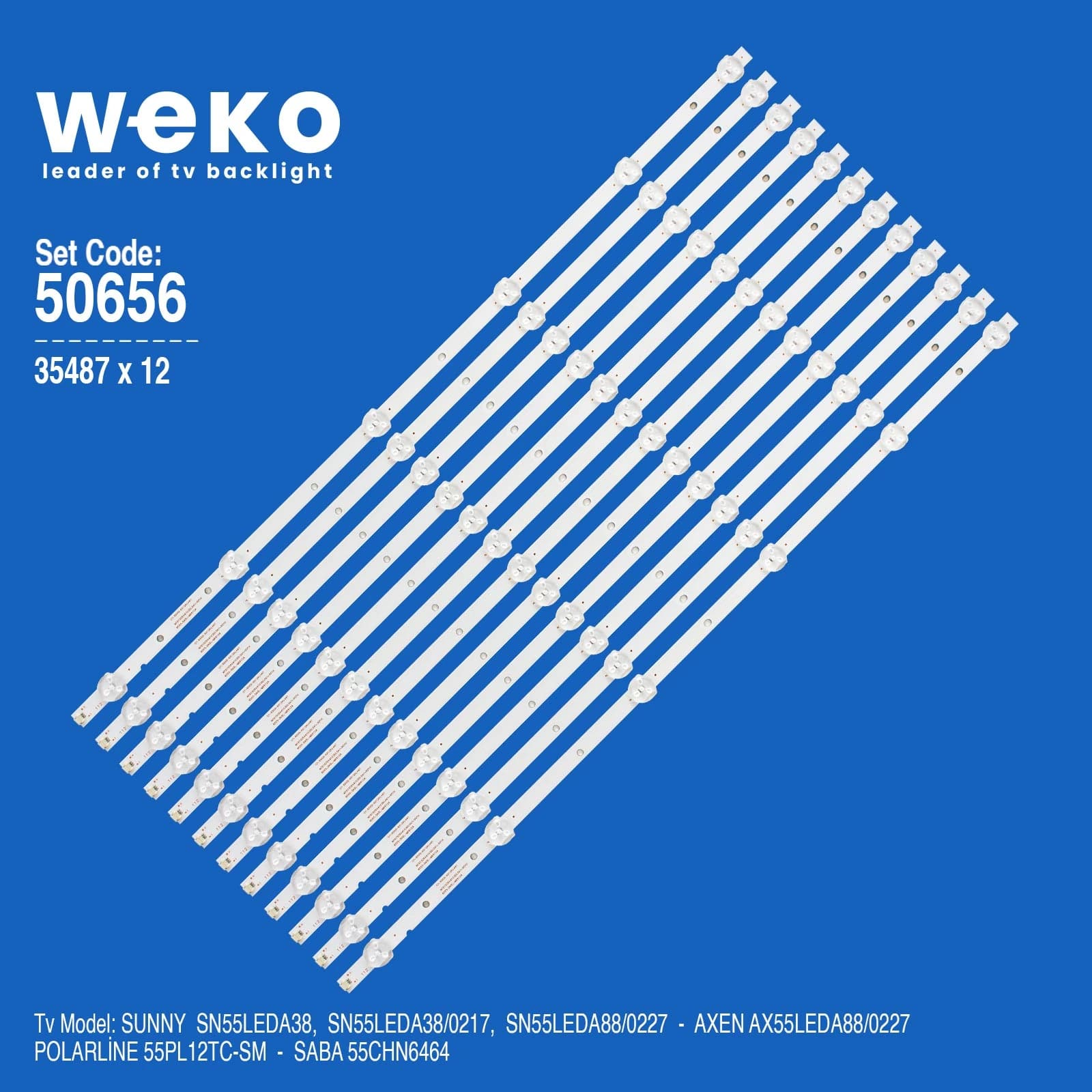 Saba 55CHN6464 55'' inç 12 Adet Tv Led Bar - Seyyar Elektronik