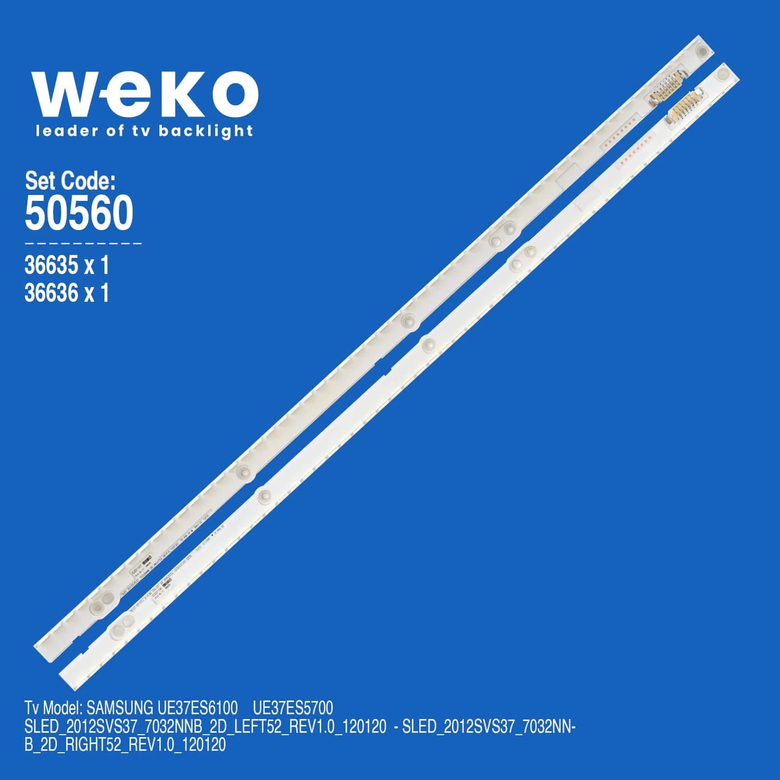 Samsung UE37ES6307U 37'' inç 2 Adet Tv Led Bar - Seyyar Elektronik