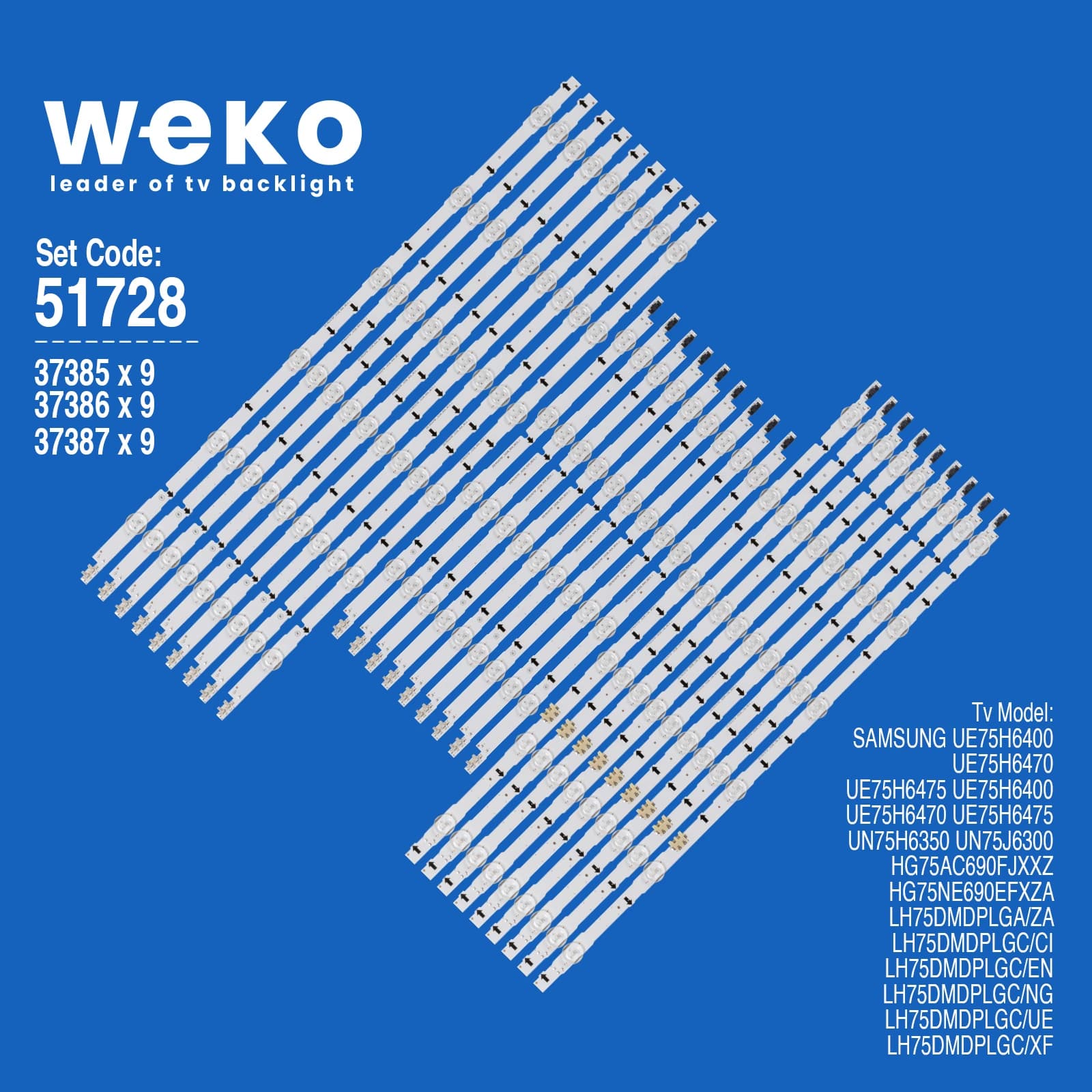 Samsung UE75H6475 75'' 27 Adet Tv Led Bar (Seri 1) - küçük görsel 1