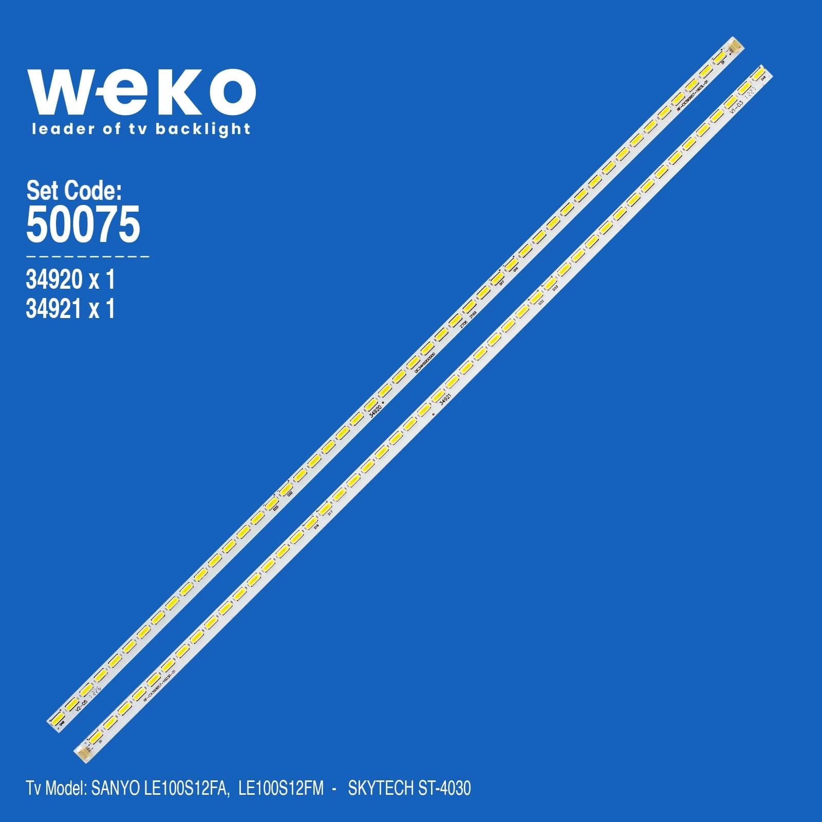 Sanyo LE100S12Fa 40'' inç 2 Adet Tv Led Bar - Seyyar Elektronik