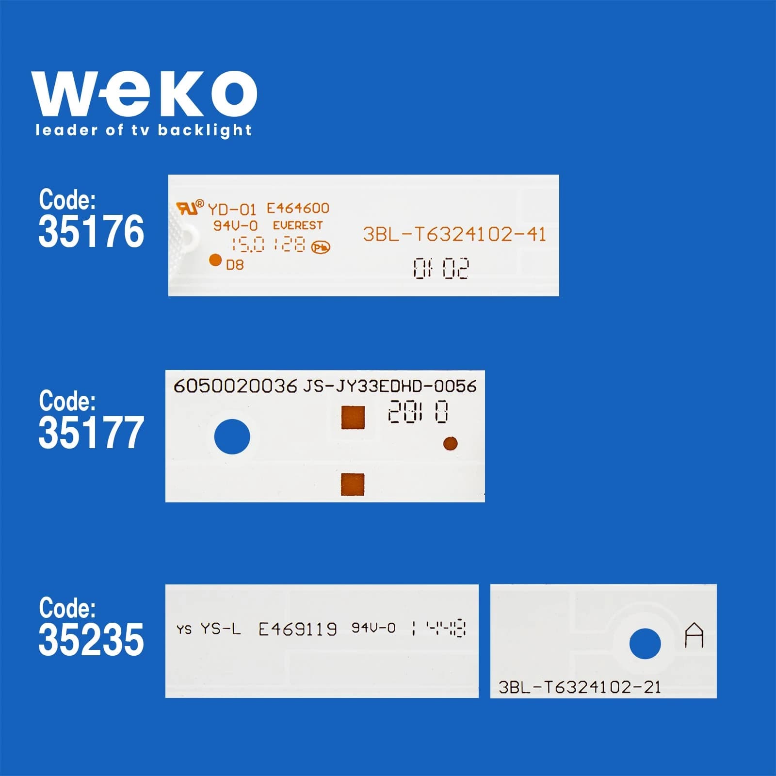 Sanyo LE82S16HM 32'' inç 3 Adet Tv Led Bar - küçük görsel 2