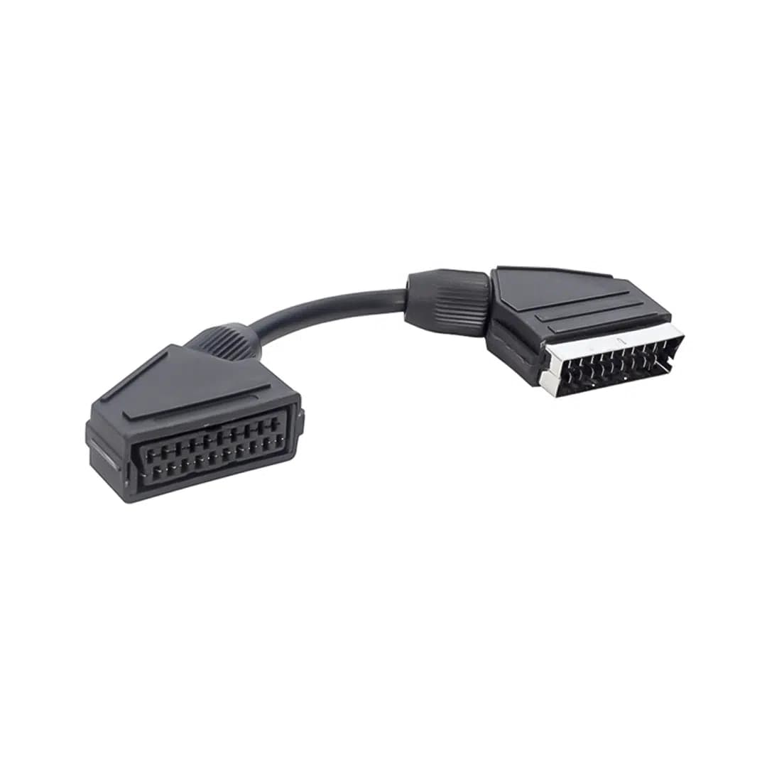 Scart Scart Erkek-Dişi Ara Kablo 20 Cm Elektromer - Seyyar Elektronik