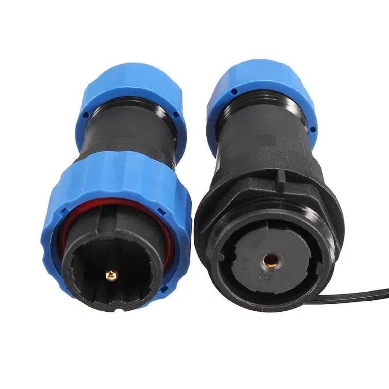 SD20 Su Geçirmez 1 Pin 20 Mm Düz Kablo Konnektör - Seyyar Elektronik