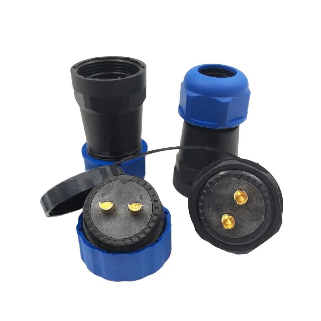 SD28 Su Geçirmez 2 Pin 28 Mm Düz Kablo Konnektör - küçük görsel 2