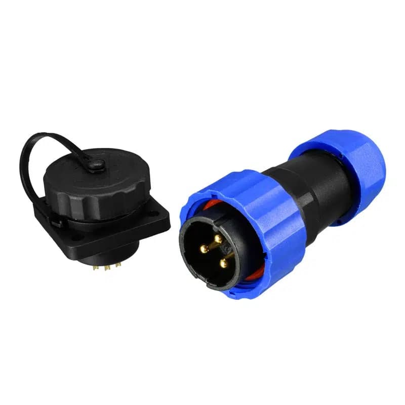 SD28 Su Geçirmez 3 Pin 28 Mm Dörtgen Konnektör - küçük görsel 3