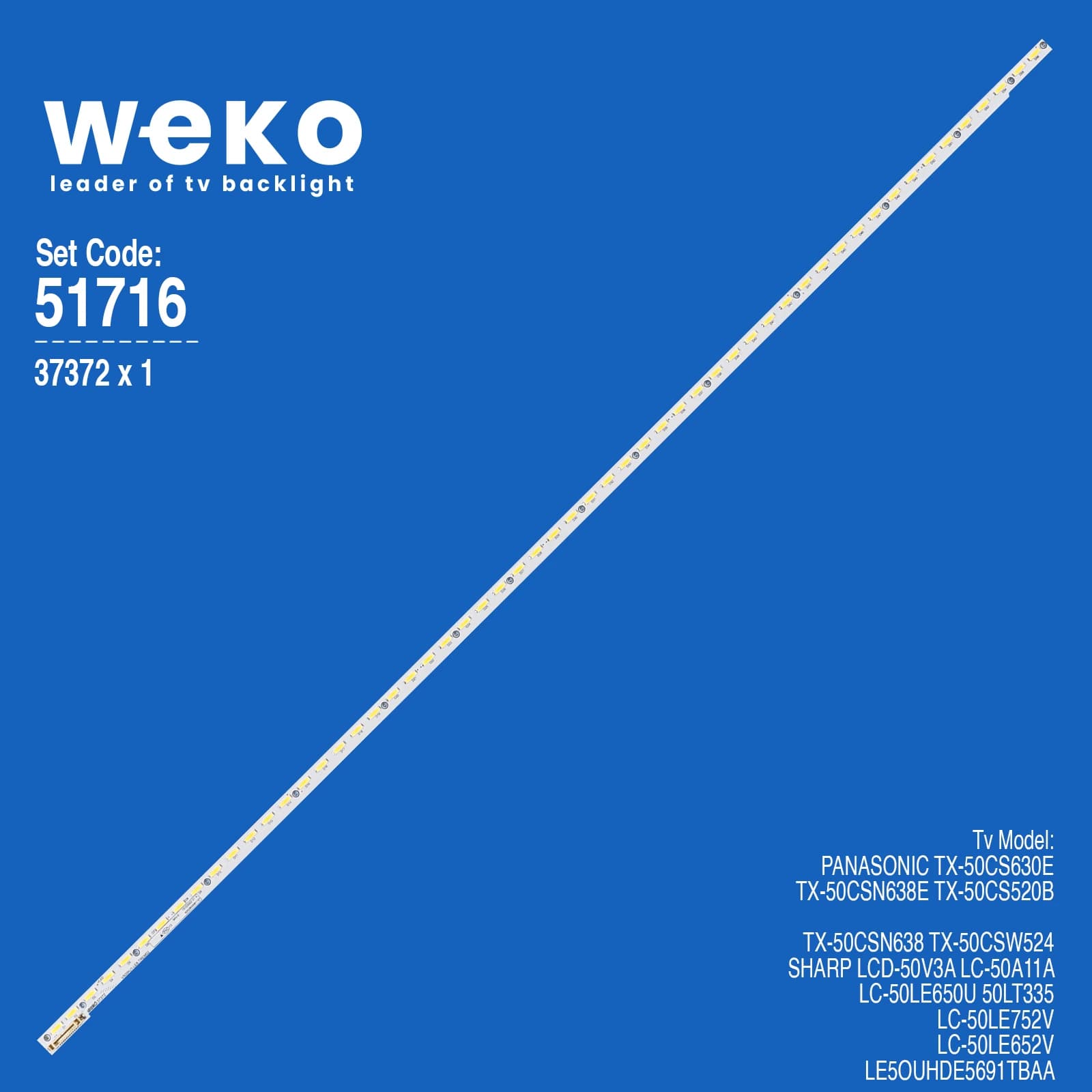 Sharp LC-50LE652V 50'' 1 Adet Tv Led Bar - Seyyar Elektronik