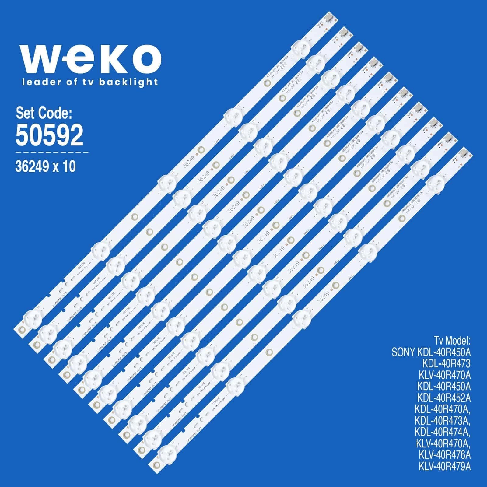 Sony KLV-40R476A 40'' inç 10 Adet Tv Led bar - küçük görsel 1