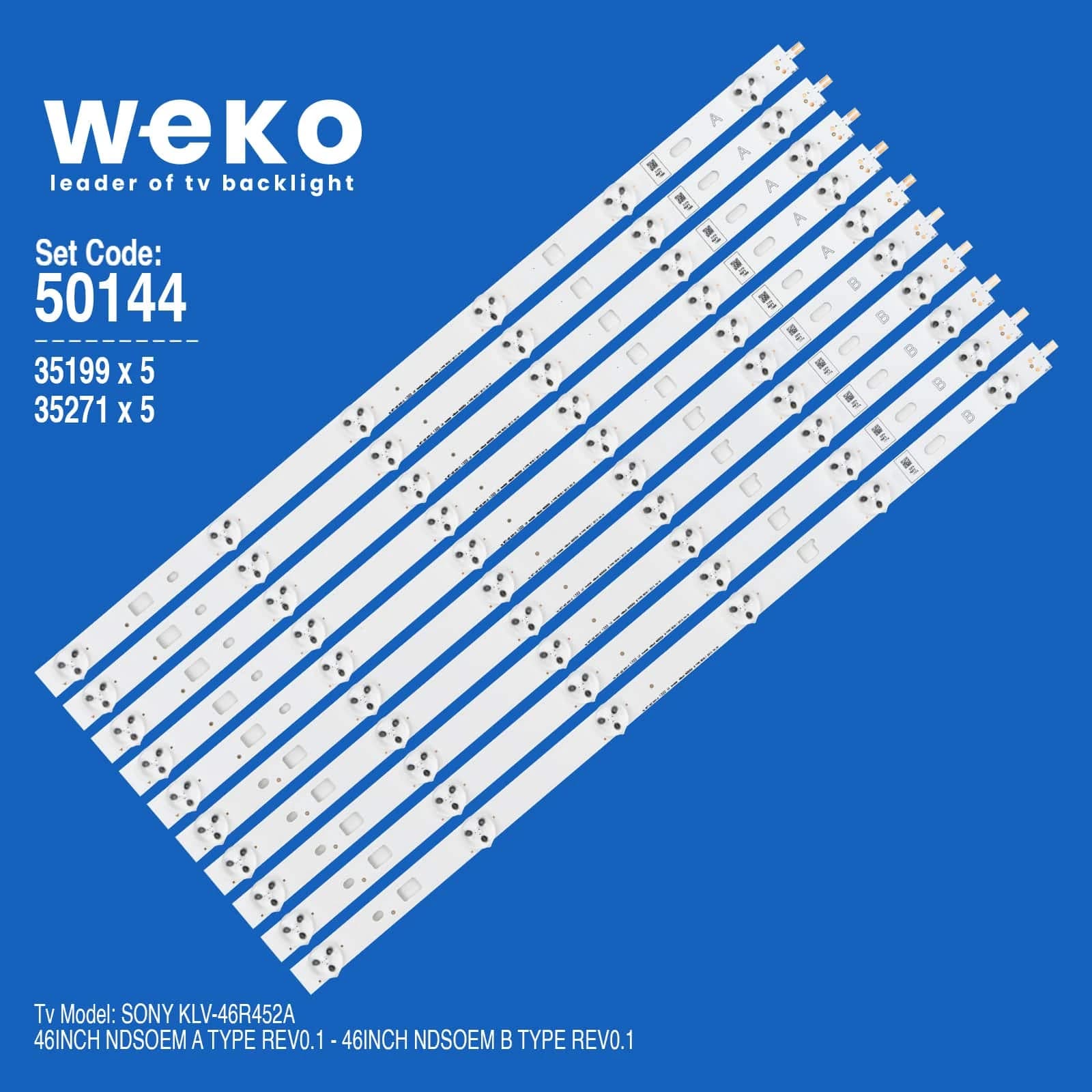 Sony Klv-46R452A 46'' inç 10 Adet Tv Led Bar - Seyyar Elektronik