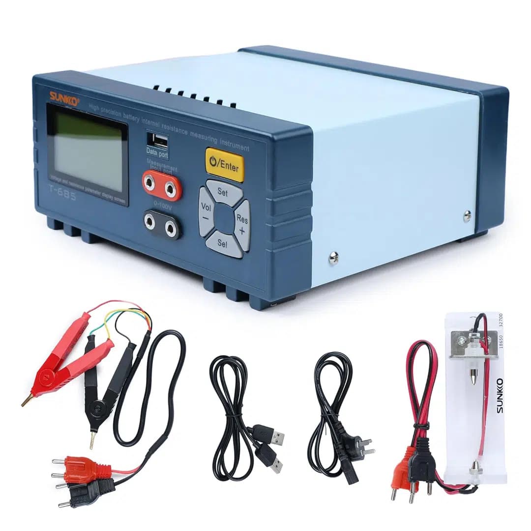 Sunkko T-685 Batarya Pil - Direnç Test Cihazı - küçük görsel 4