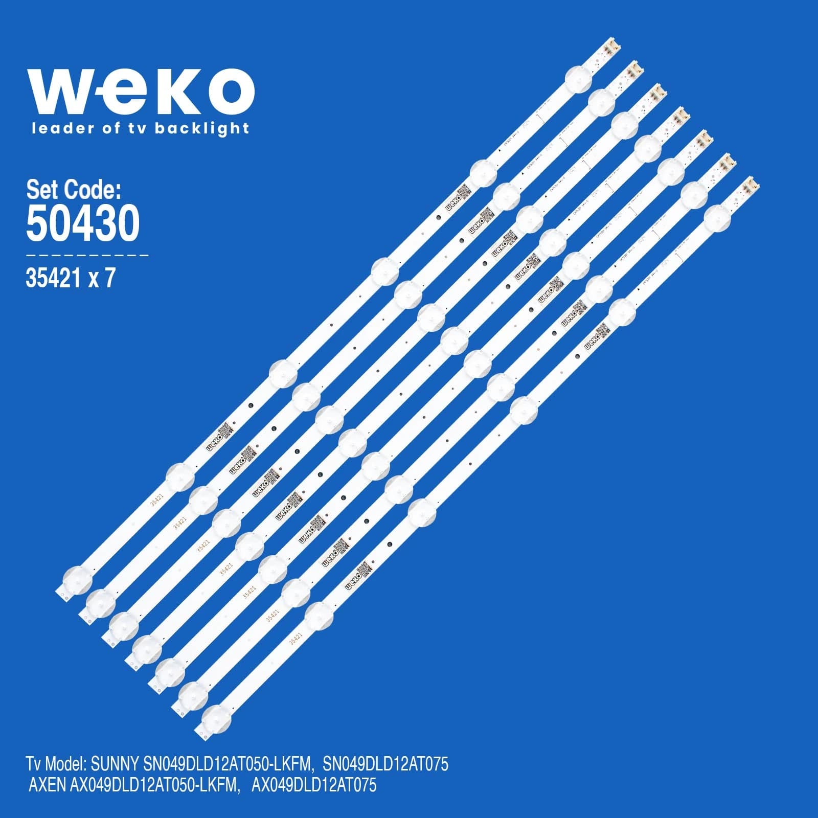 Sunny SN049DLD12AT075 49'' inç 7 Adet Tv Led Bar - küçük görsel 1