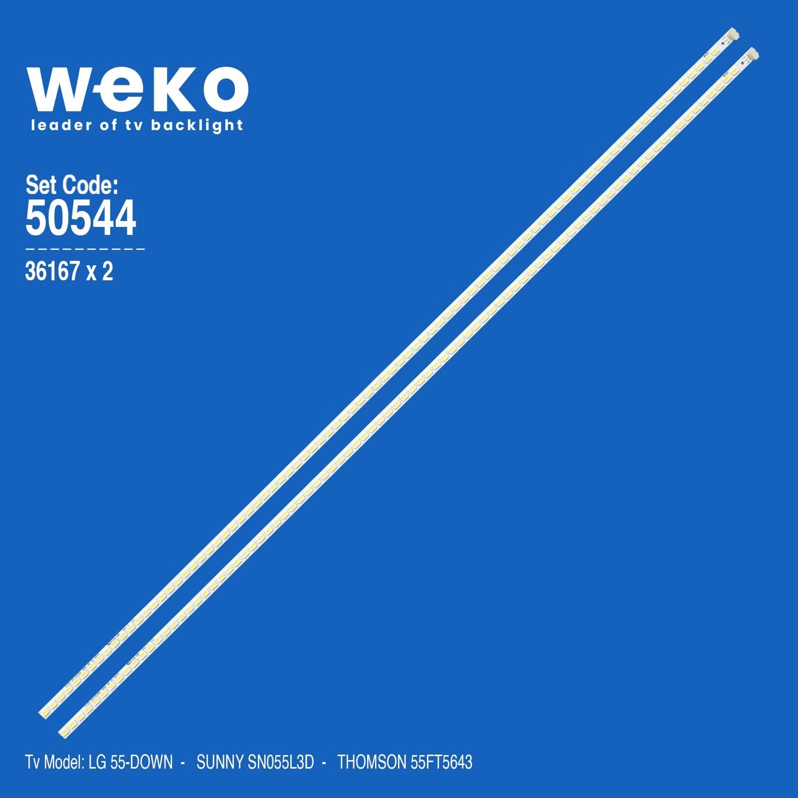 Sunny SN055L3D 55'' inç 2 Adet Tv Led Bar - küçük görsel 1