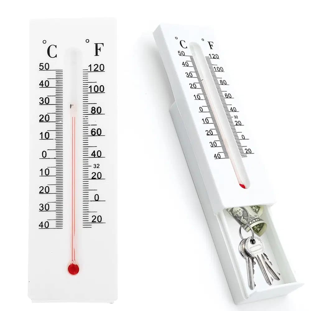 Sunup SN-24891 Dekoratif Gizli Bölmeli Termometre - Seyyar Elektronik