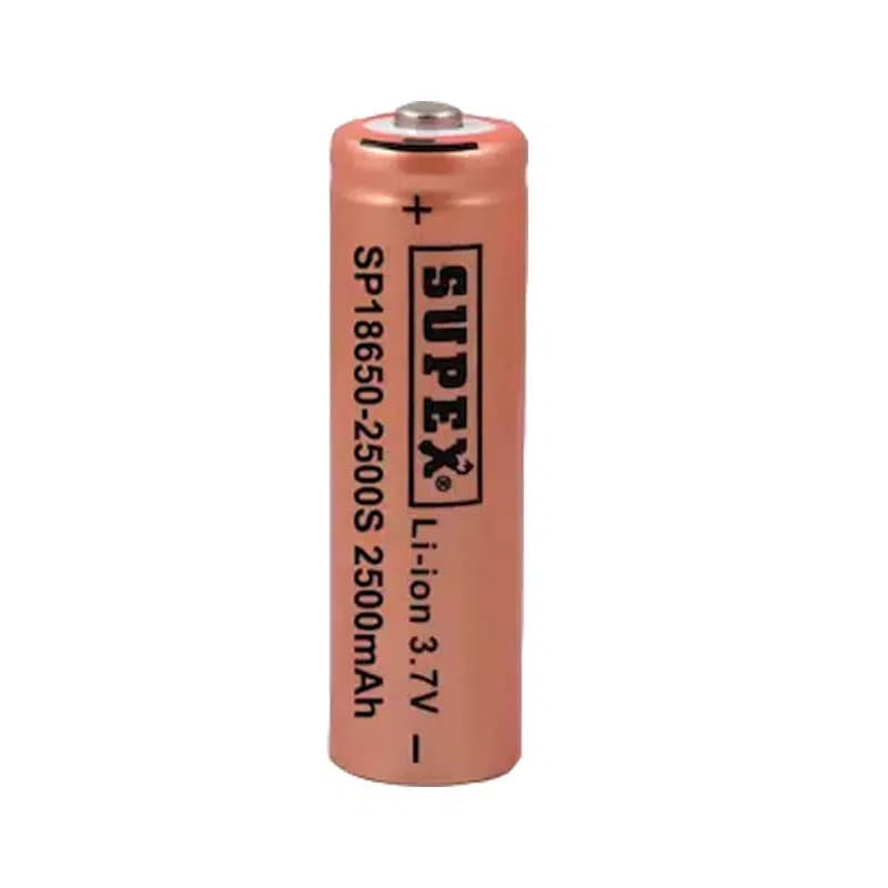 Supex 18650 – 2500S 3.7V 2500 Mah Başlı Li-Ion Pil - Seyyar Elektronik