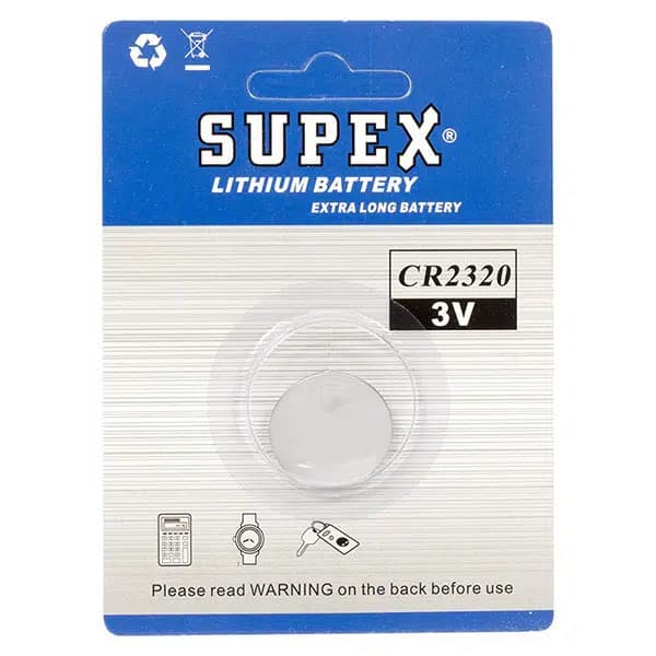 Supex CR2320 3 Volt Lityum Pil Tekli - Seyyar Elektronik