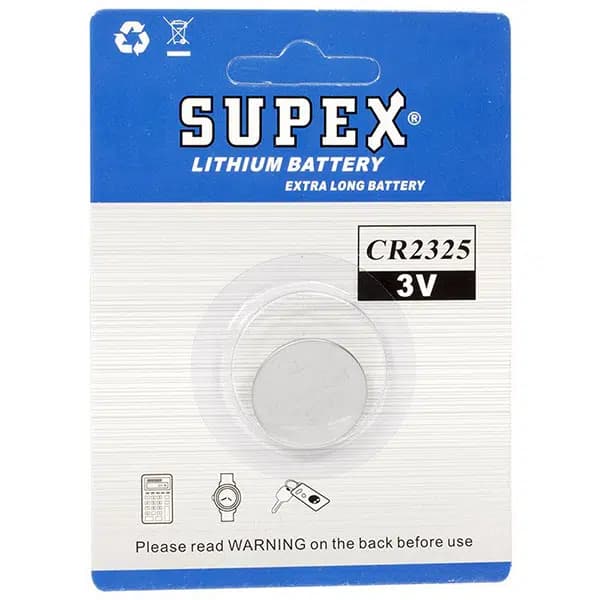 Supex CR2325 3 Volt Lityum Pil Tekli - Seyyar Elektronik