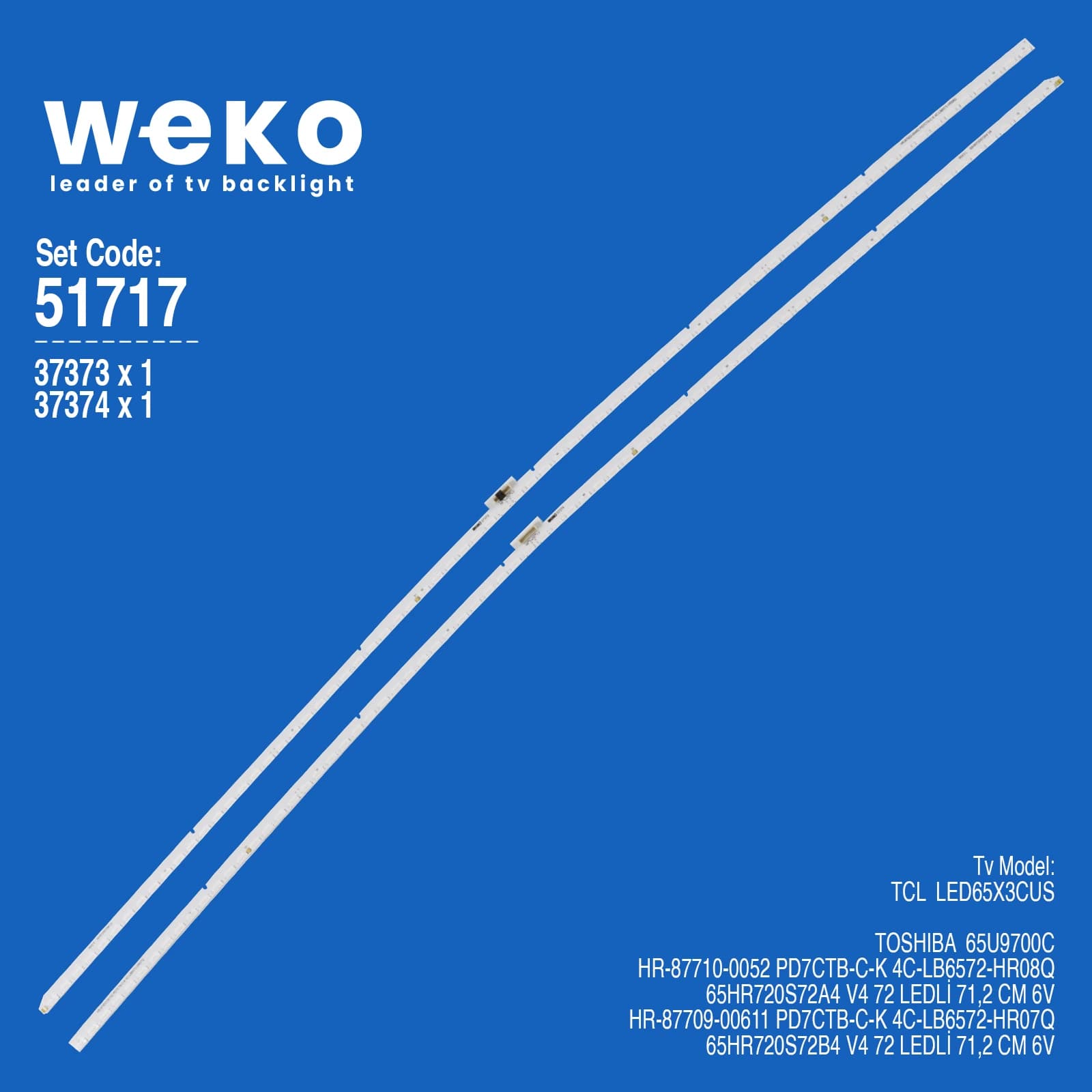 TCL  LED65X3CUS 65'' 2 Adet Tv Led Bar - Seyyar Elektronik