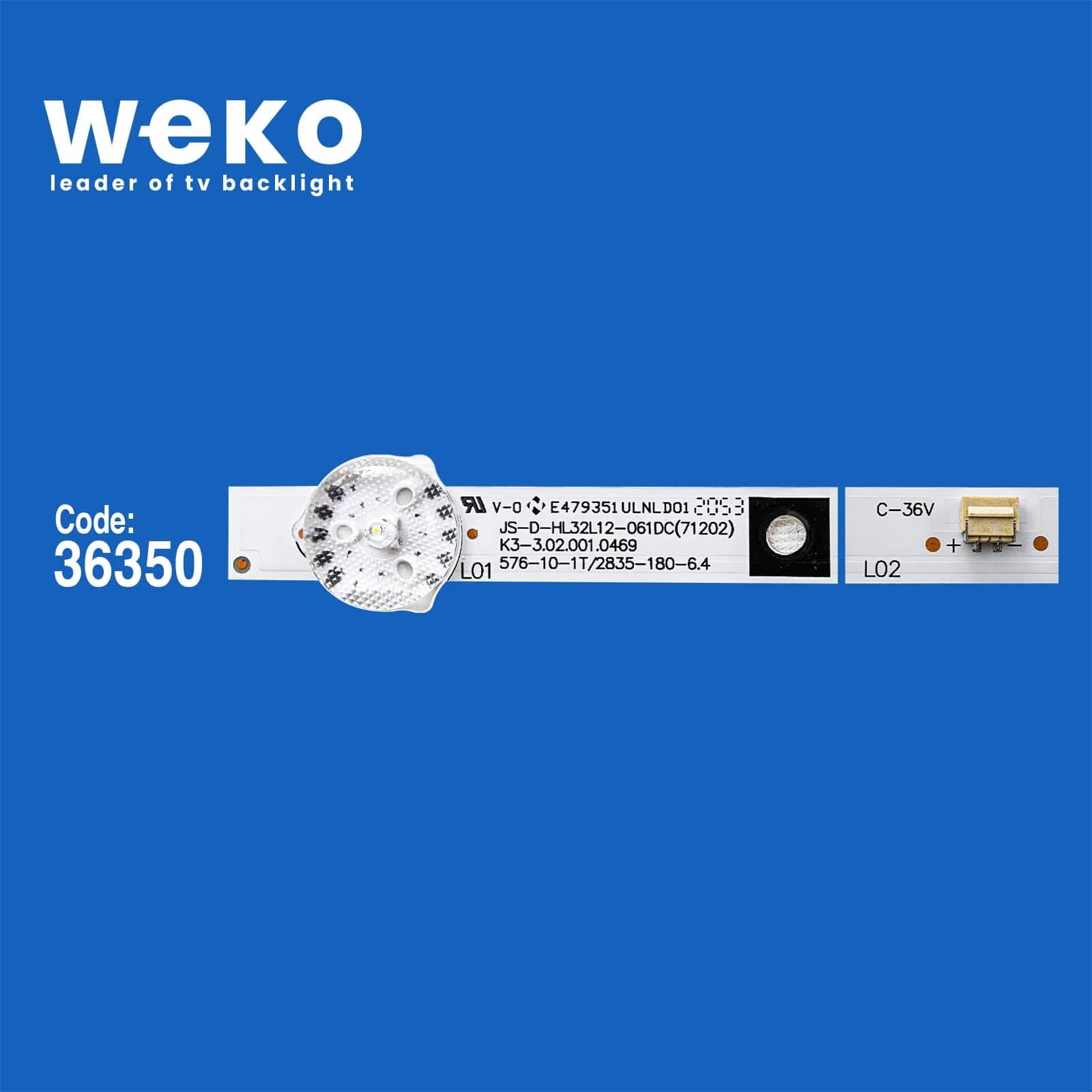 Technobox TX-LED-32 32'' inç 3 Adet Tv Led Bar - küçük görsel 2